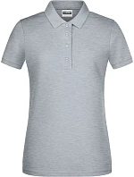 Daiber 8009 Dámské piqué polo z bio bavlny 02.8009 grey heather Daiber 8009 Dámské piqué polo z bio bavlny 02.8009 grey heather