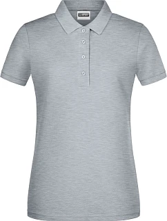 Dámské piqué polo z bio bavlny 02. grey heather model 22534217 - Daiber
