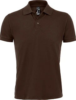 SOL'S Prime Men Pánské piqué polo z těžké bavlny 25.0571 chocolate