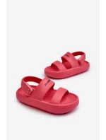 Lehké Pěnové Sandály Na Suchý Zip Růžové model 21658659 - Boto Lehké Pěnové Sandály Na Suchý Zip Růžové model 21658659 - Boto