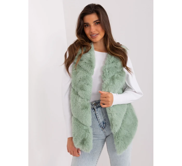 Kamizelka AT KZ model 19005839 pistacjowy - FPrice Kamizelka AT KZ model 19005839 pistacjowy - FPrice