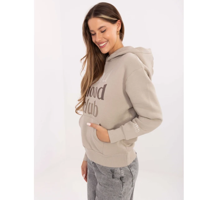 Mikina D10608BC02802A2NO světle béžová Mikina D10608BC02802A2NO světle béžová