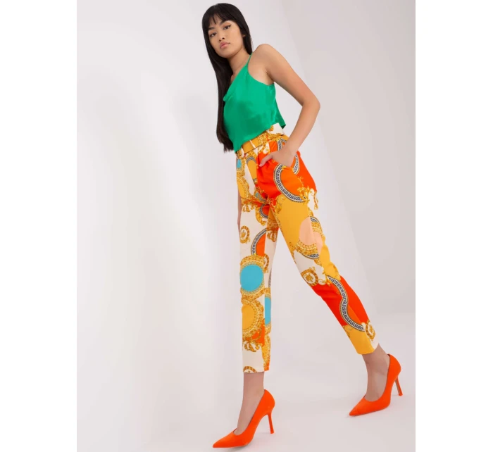 Kalhoty DHJ SP 12787D.23X oranžová