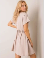 Šaty RV SK model 21784378 béžová - FPrice Šaty RV SK model 21784378 béžová - FPrice