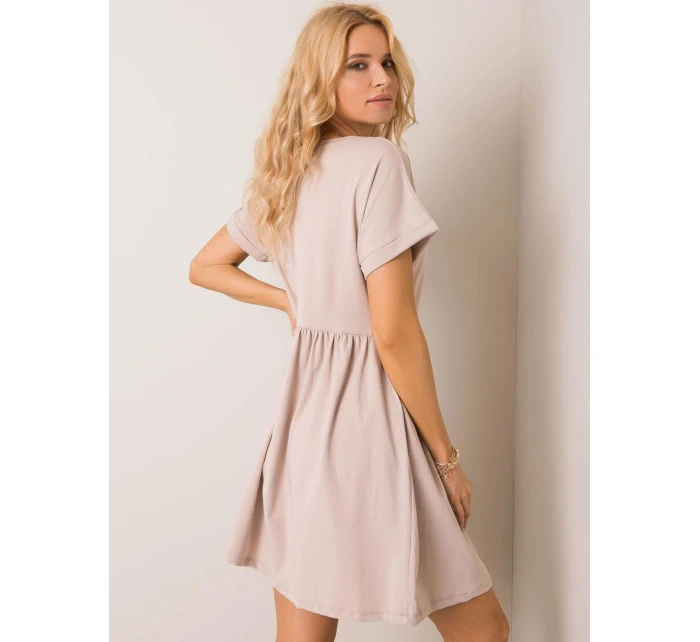 Šaty RV SK model 21784378 béžová - FPrice Šaty RV SK model 21784378 béžová - FPrice