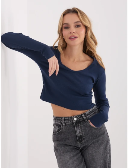 Bluzka WT BZ model 21875430 granatowy - FPrice Bluzka WT BZ model 21875430 granatowy - FPrice