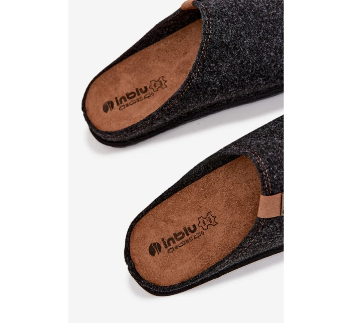 Pánské profilaktické papuče – tmavě šedé Inblu Pánské profilaktické papuče – tmavě šedé Inblu