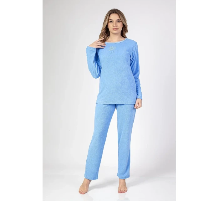 Piżama model 20328329 dł/r Frotte 2XL3XL damska - Regina Piżama model 20328329 dł/r Frotte 2XL3XL damska - Regina