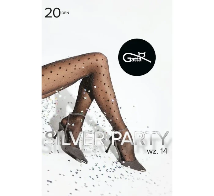 Punčocháče Gatta Silver Party wz.14 Lurex 20 den 2-4 Punčocháče Gatta Silver Party wz.14 Lurex 20 den 2-4