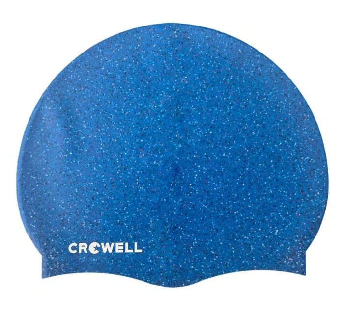 Crowell Recycling Perleťově modrá barva 5 silikonových plaveckých čepic