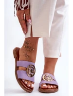 Módní Pantofle S Ozdobou Fialové Deep model 21627923 - Boto Módní Pantofle S Ozdobou Fialové Deep model 21627923 - Boto