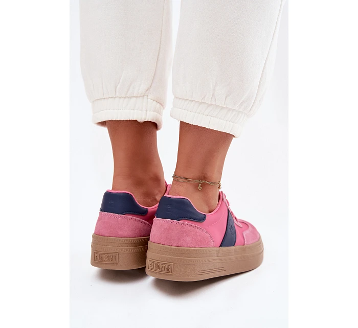 Dámské semišové tenisky Big Star TT274164 Růžové