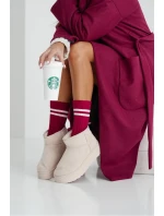 Dámské ponožky Cop s proužky – bordó Dámské ponožky Cop s proužky – bordó
