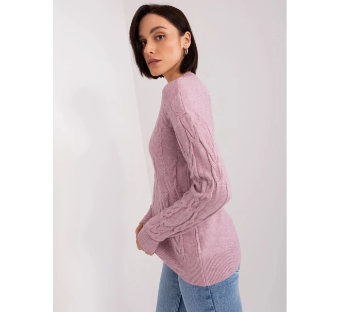 Dámský svetr AT SW 2340.80 Světle fialová - FPrice