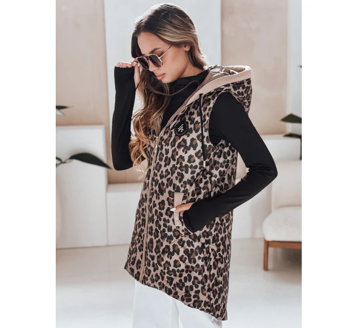 Dámská prošívaná velbloudí vesta ELMERA FashionStreet TY5029 Dámská prošívaná velbloudí vesta ELMERA FashionStreet TY5029