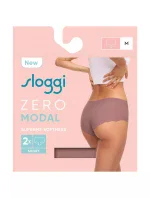 Dámské kalhotky ZERO Modal 2.0 Short 2P - CACAO - hnědé 1141 - SLOGGI