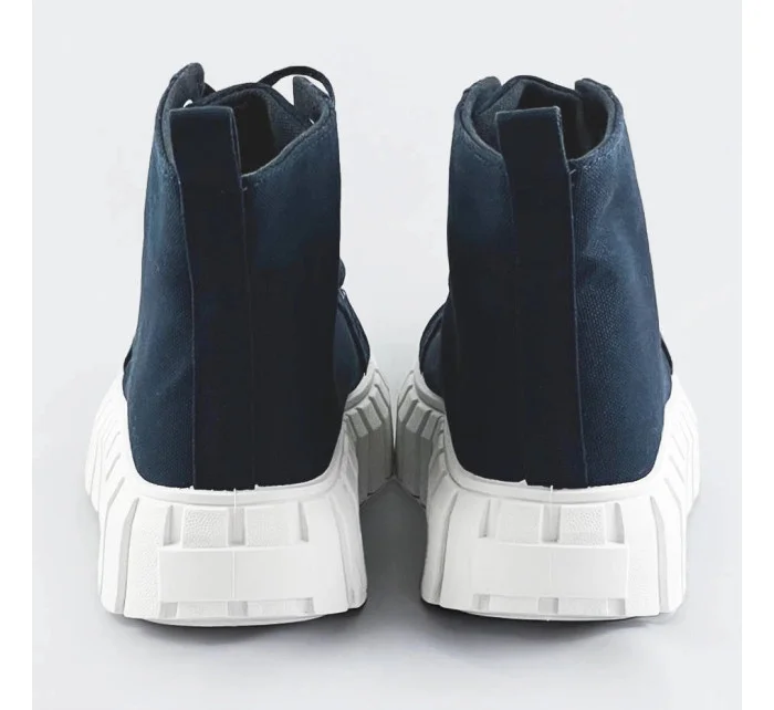 Tmavě modré šněrovací boty (XA060)