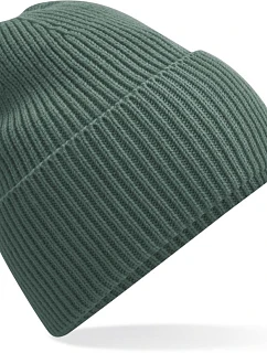 Beechfield B 384R Dlouhá pletená čepice s manžetou 53.384R marine green