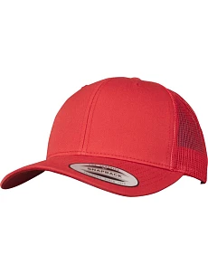Flexfit 6606/6606T 6 panelová vintage kšiltovka "Trucker" 55.6606 red