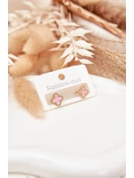 Náušnice z nerezové oceli model 21772382 růžové - Boto Náušnice z nerezové oceli model 21772382 růžové - Boto