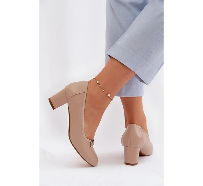 Lodičky na podpatku Vinceza béžové Lodičky na podpatku Vinceza béžové