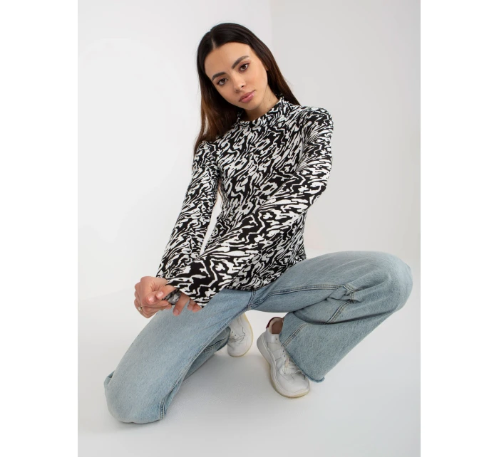 Dámská halenka LK BZ 509197 1.51P bílá a černá - FPrice