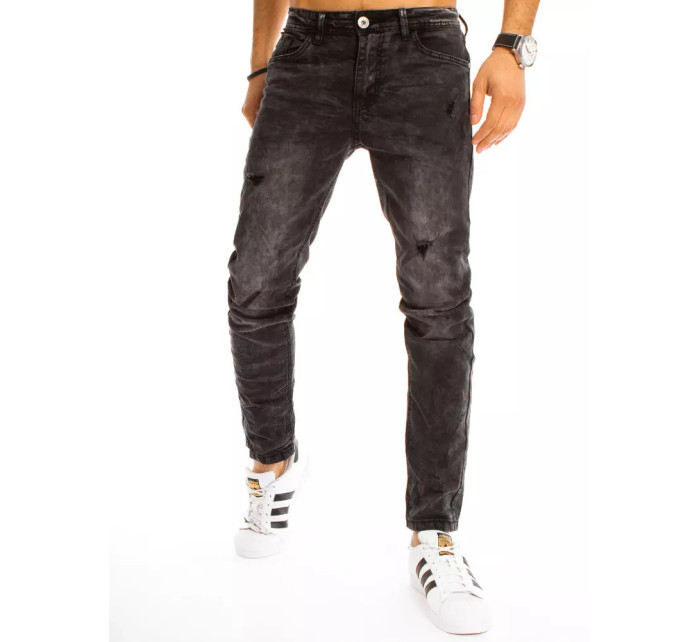 Černé pánské riflové kalhoty Dstreet UX3211