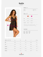 Jemná košilka Sedila babydoll - Obsessive Jemná košilka Sedila babydoll - Obsessive