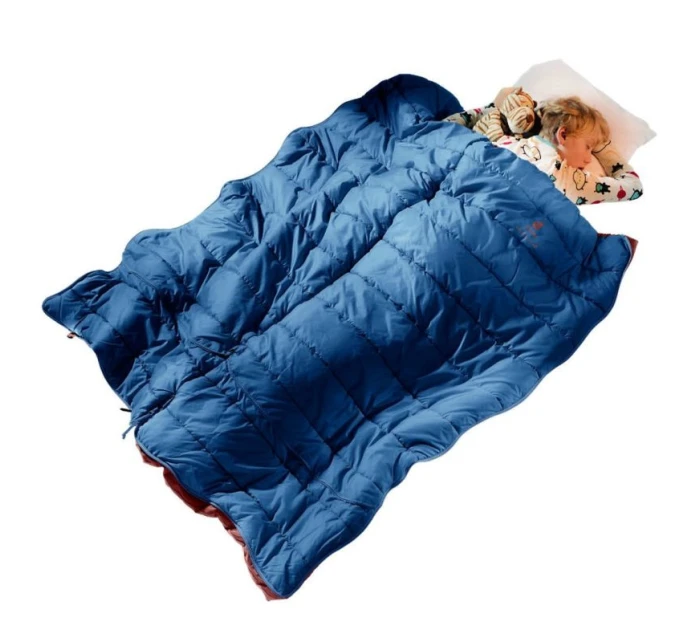Dětský spací pytel Deuter Starlight SQ (130-170 cm) - noční modrá/červené dřevo Dětský spací pytel Deuter Starlight SQ (130-170 cm) - noční modrá/červené dřevo