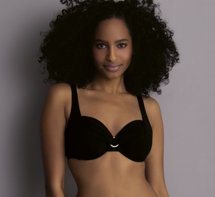 Style Hermine Top Bikini - horní díl 8411-1 černá - RosaFaia