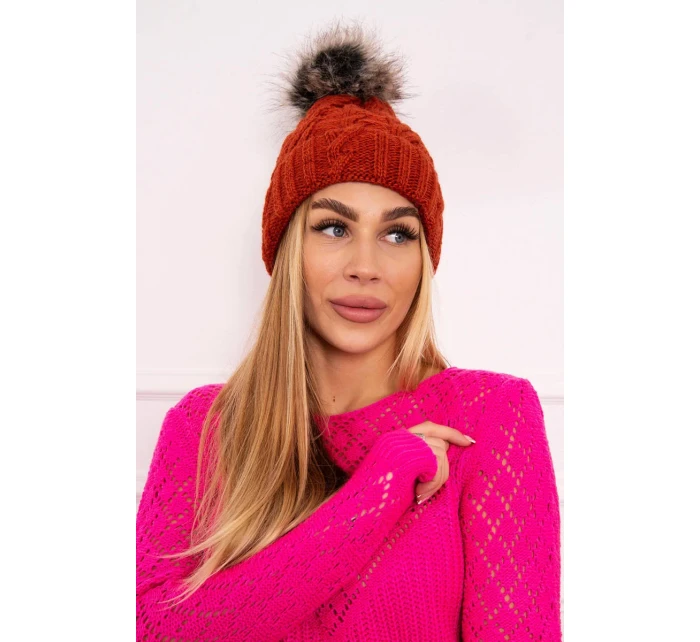 Fleecová kostkovaná čepice K226 červená Fleecová kostkovaná čepice K226 červená