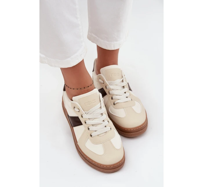 Dámské tenisky na platformě béžové model 21711957 - Boto Dámské tenisky na platformě béžové model 21711957 - Boto