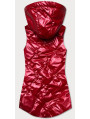 Červená dámská lesklá vesta (HS-1817)