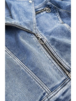 Světle modrá džínová oversize bunda (H882)