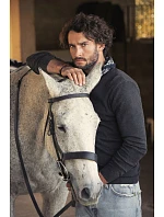 VNeck Pánský svetr s výstřihem do V grey melange model 22460895 - James Harvest VNeck Pánský svetr s výstřihem do V grey melange model 22460895 - James Harvest