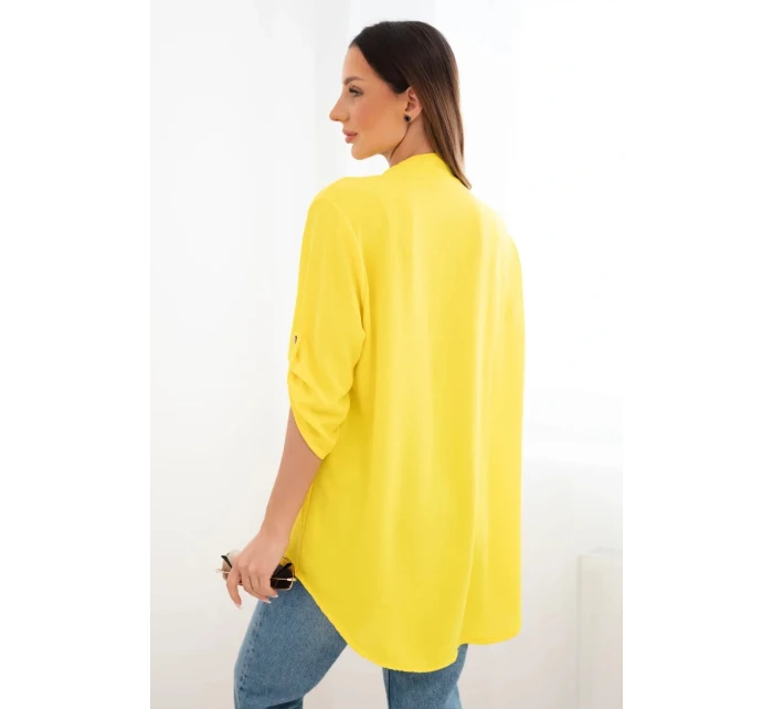 Halenka s delším zadním dílem tmavě žlutá