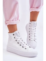 Dámské vysoké tenisky Big Star LL274A183 Bílé