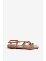 Ploché dámské sandály Big Star model 21653709 Beige - Big Star Shoes