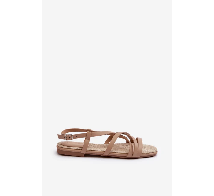 Ploché dámské sandály Big Star model 21653709 Beige - Big Star Shoes