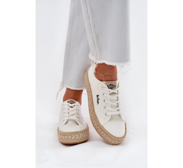 Dámské Tenisky S Pletením model 21694029 Bílé - Lee Cooper Dámské Tenisky S Pletením model 21694029 Bílé - Lee Cooper