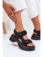 Dámské Sandály Se Zlatými Černé model 21701759 - EVENTO