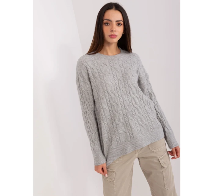 Sweter AT SW  szary model 18909209 - FPrice