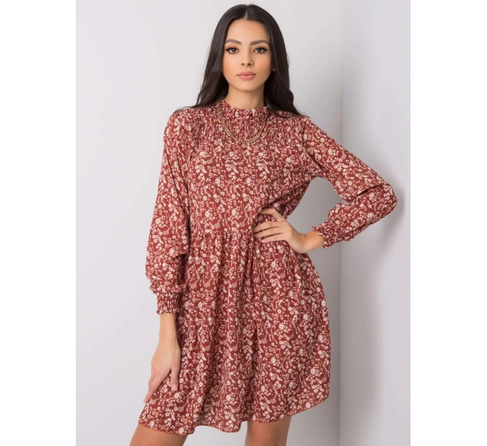 Šaty D50016F30263A tmavě oranžová Šaty D50016F30263A tmavě oranžová