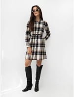 Šaty D71720W30374A2EN, černé a béžové
