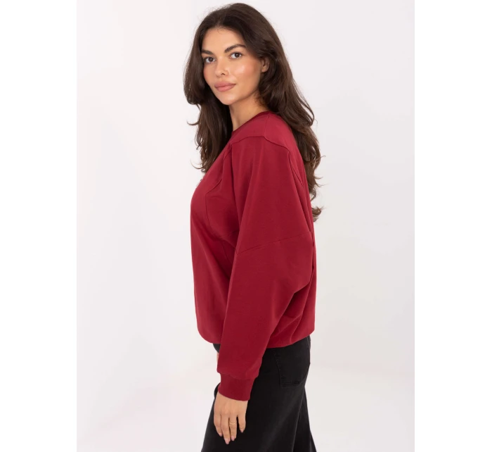 Bluza RV BL model 21334875 bordowy - FPrice Bluza RV BL model 21334875 bordowy - FPrice