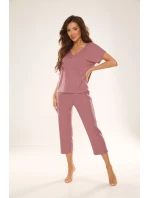 Pyžamo Freya 694 Berry - De Lafense Pyžamo Freya 694 Berry - De Lafense