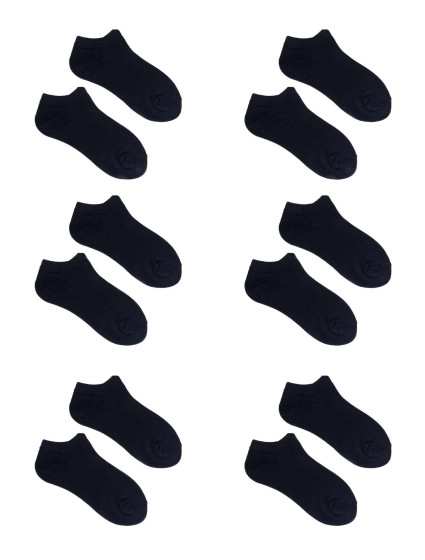 Bavlněné ponožky Yoclub Basic Ankle 6-pack SKS-0088U-3400 Black