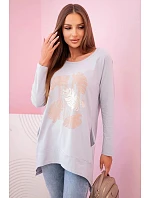 Dámská halenka 69504 šedé - Esilla