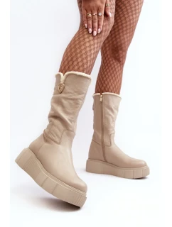 Kozačky na klínech model 188530 Step in style