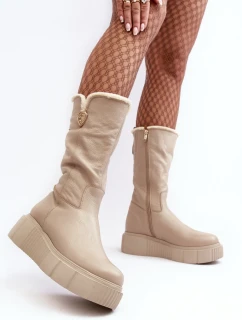 Kozačky na klínech  model 188530 Step in style